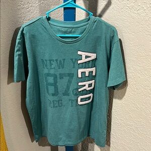 Aeropostale Green Short Sleeve Graphic Tee